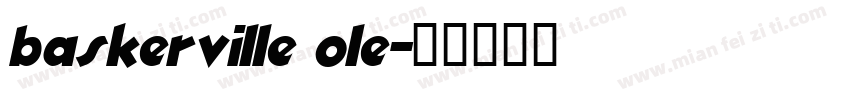 baskerville ole字体转换